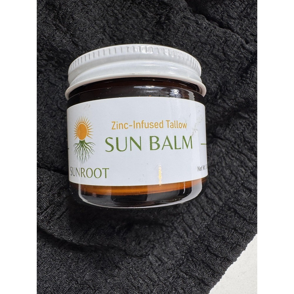 Sunroot Sun Balm Zinc-Infused Tallow Mineral Sunscreen 2oz Skin Jar New